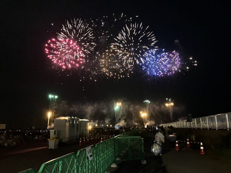 社員で出かけた花火大会